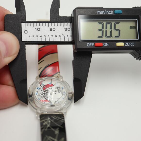 Vintage 1997 Dr Seuss Tick Tocking Time Tickers Cat in The Hat Watch New Battery - Picture 2 of 14